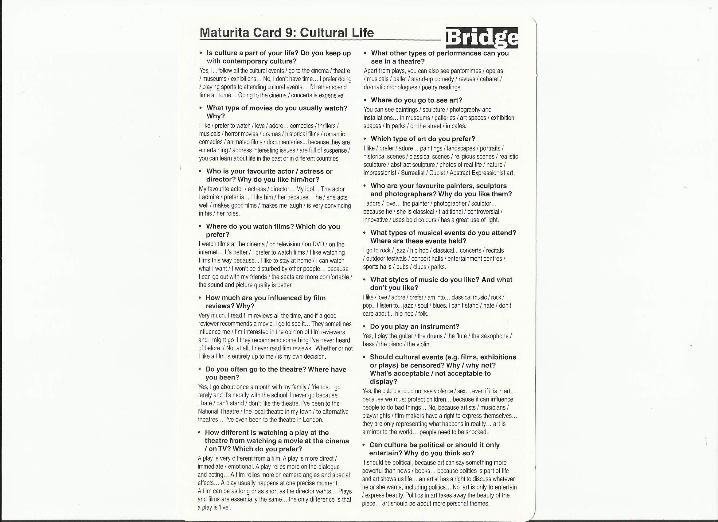 MATURITA CARDS Gažová